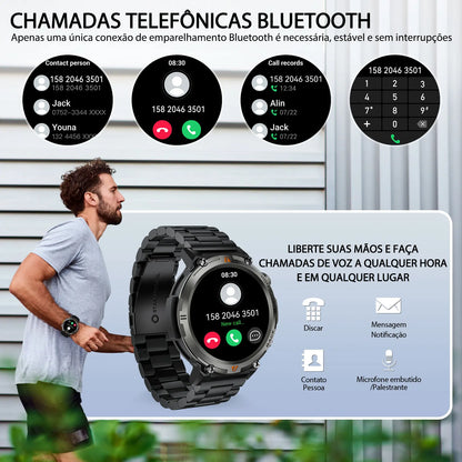 EIGIIS KE3 Smartwatch with Bluetooth Calling and Heart Rate Monitor
