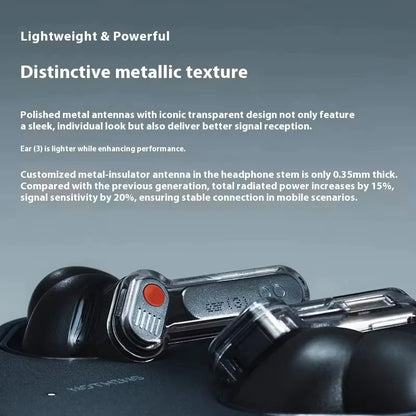 2026 Nothing Ear (3) Earphones Wireless Bluetooth 45dB Noise Reduction Headset Nothing Ear3 in-Ear Hifi Stereo Portable Earphone