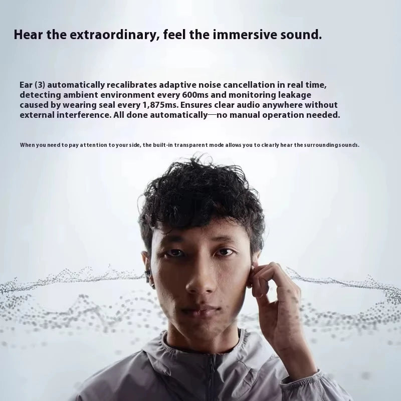 2026 Nothing Ear (3) Earphones Wireless Bluetooth 45dB Noise Reduction Headset Nothing Ear3 in-Ear Hifi Stereo Portable Earphone