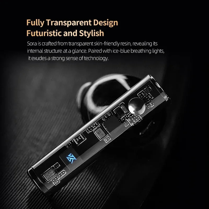 KZ Sora 5.4 Bluetooth in-Ear Earphone Low Latency Noise Canceling Sports Headests with Charging Case Comfortable to Wear