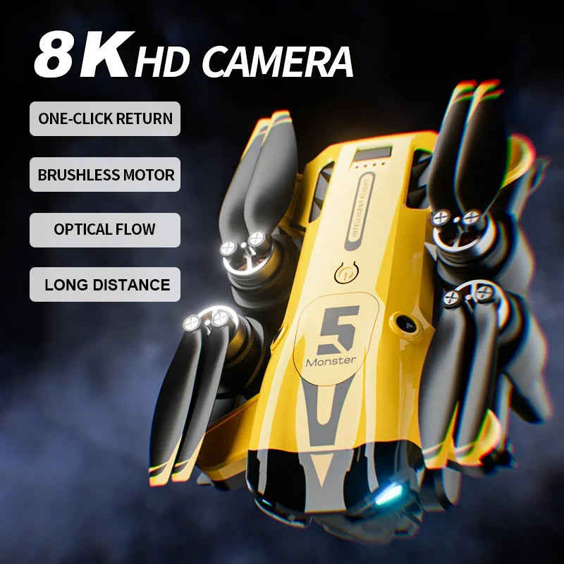 M5 Mini RC Drone Professional Triple Camera Drone with HD 4K GPS Commercial Drones with High Quality Imaging Features Dron Toys