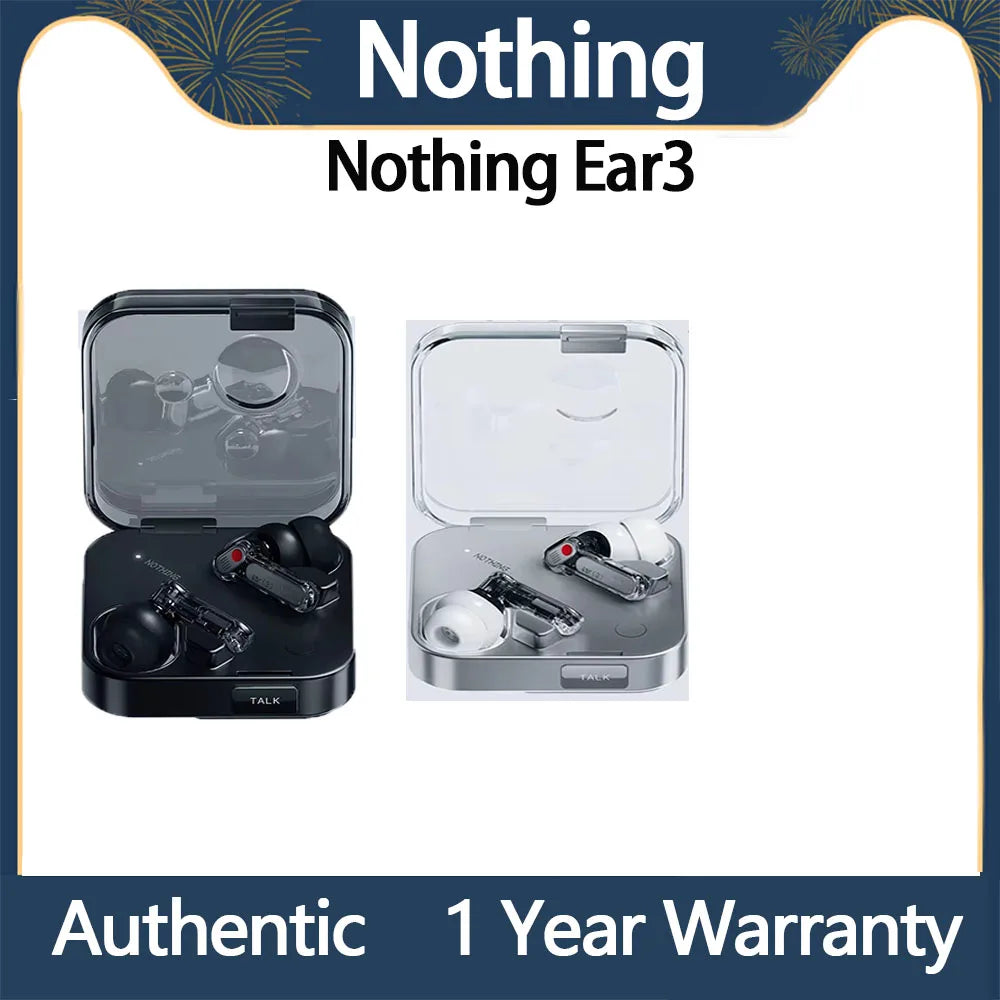 2026 Nothing Ear (3) Earphones Wireless Bluetooth 45dB Noise Reduction Headset Nothing Ear3 in-Ear Hifi Stereo Portable Earphone