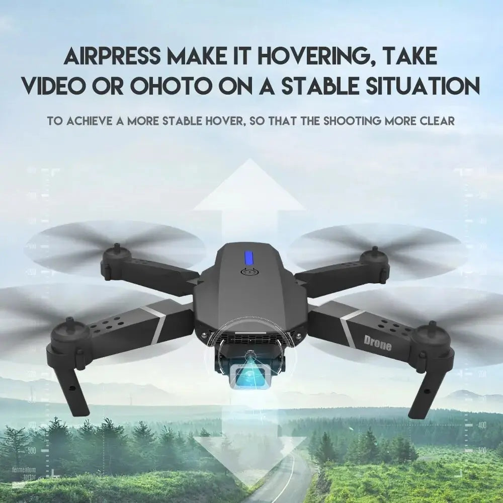 E88 Pro Mini Drone with Screen Control + App, Camera Included (1080 Max)