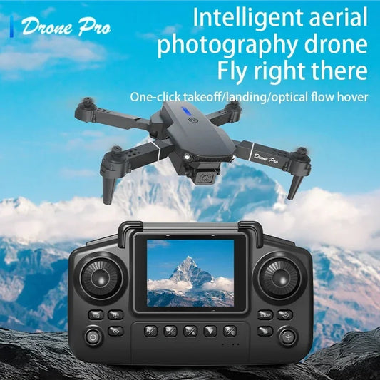 E88 Pro Mini Drone with Screen Control + App, Camera Included (1080 Max)
